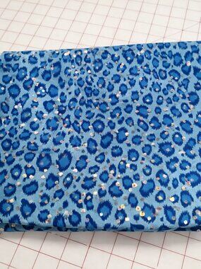 Blue Sparkly Knit Fabric – 2+ Yards (56” Wide)